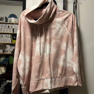 Old navy active fleece cropped funnel neck sweatshirt